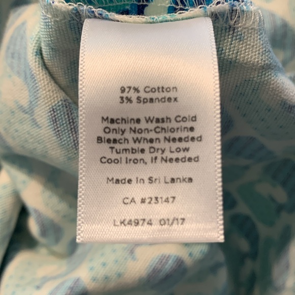 Talbots Whale Print Preppy Mini Skirt with Side Zipper Size 12P - Picture 4 of 4